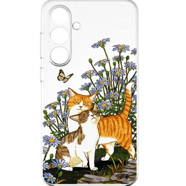 کاور طرح Cat & Butterfly برای گوشی سامسونگ Galaxy A17