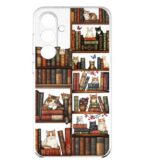 کاور طرح Cat & Book برای گوشی سامسونگ Galaxy A17