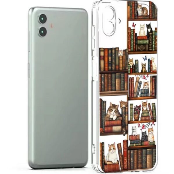 کاور طرح Cat & Books برای گوشی اپل IPhone 17