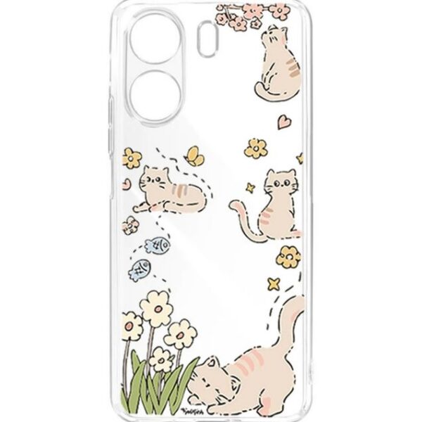 کاور طرح Cat & Flower برای گوشی شیائومی Poco X7 Pro