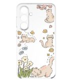 کاور طرح Cat & Flower برای گوشی سامسونگ Galaxy S25 FE