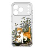 کاور طرح Cat & Butterfly برای گوشی اپل Iphone 17 Pro Max