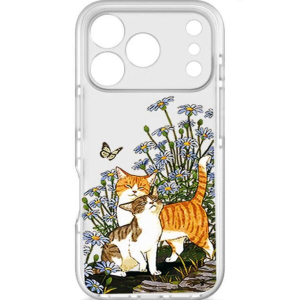 کاور طرح Cat & Butterfly برای گوشی اپل Iphone 17 Pro Max