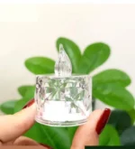 شمع ال ای دی کریستالی شفاف مدل Diamond مجموعه 2 عددی - Image 3
