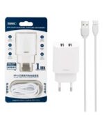 شارژر دیواری دو پورت ریمکس 10 وات مدل RP-U35 به همراه کابل شارژ میکرو یو اس بی