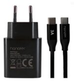 شارژر دیواری 25W فست و PD تک پورت هانوفر مدل NPD25W به همراه کابل Type-C به Type-C