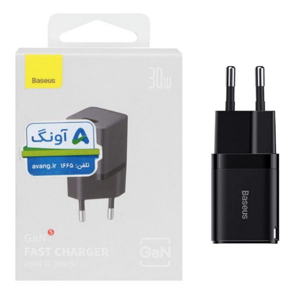 شارژر دیواری باسئوس 30 وات مدل CCGN070401