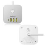 شارژر رومیزی 20W باسئوس مدل PowerCombo Cube - Image 2