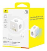 شارژر رومیزی 20W باسئوس مدل PowerCombo Cube - Image 4