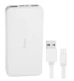 پاوربانک شیائومی مدل Redmi PB100LZM ظرفیت 10000 میلی آمپر ساعت به همراه کابل تبدیل micro USB