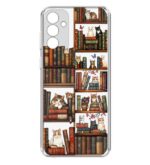کاور طرح Cat & Books برای گوشی سامسونگ Galaxy A25