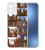 کاور طرح Cat & Books برای گوشی سامسونگ Galaxy A25 - Image 2