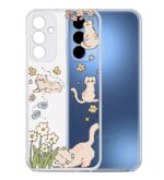 کاور طرح Cat & Flowers برای گوشی سامسونگ Galaxy A25 - Image 2