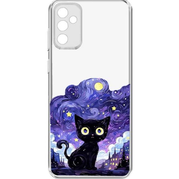 کاور طرح Purple Cat برای گوشی سامسونگ Galaxy A34