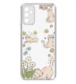 کاور طرح Cat & Flower برای گوشی سامسونگ Galaxy A34