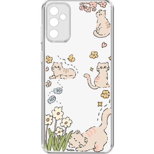 کاور طرح Cat & Flower برای گوشی سامسونگ Galaxy A34