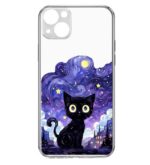 کاور طرح Purple Cat برای گوشی اپل Iphone 13 Mini