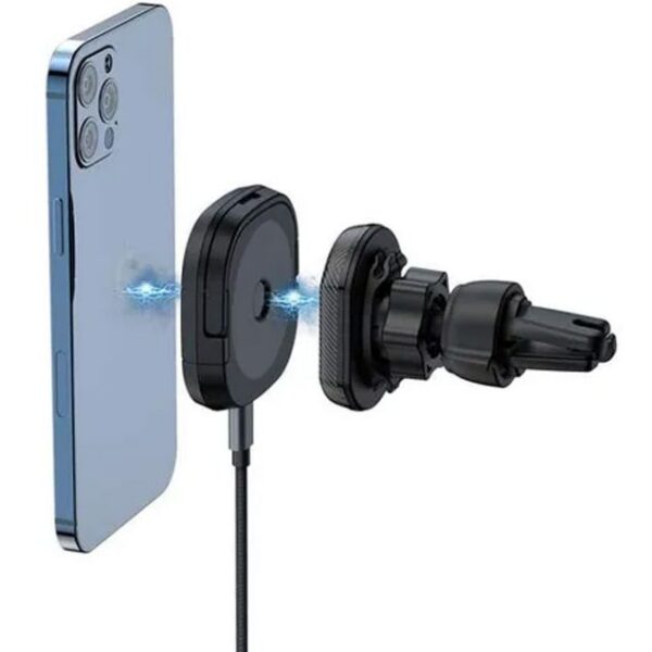 پایه نگهدارنده گوشی داخل خودرو و شارژر 15W وایرلس بودی مدل WL3800XB