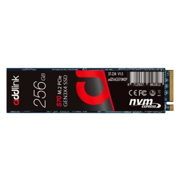 هارد اینترنال اس اس دی ادلینک مدل S70 Lite M.2 2280 ظرفیت 256 گیگابایت