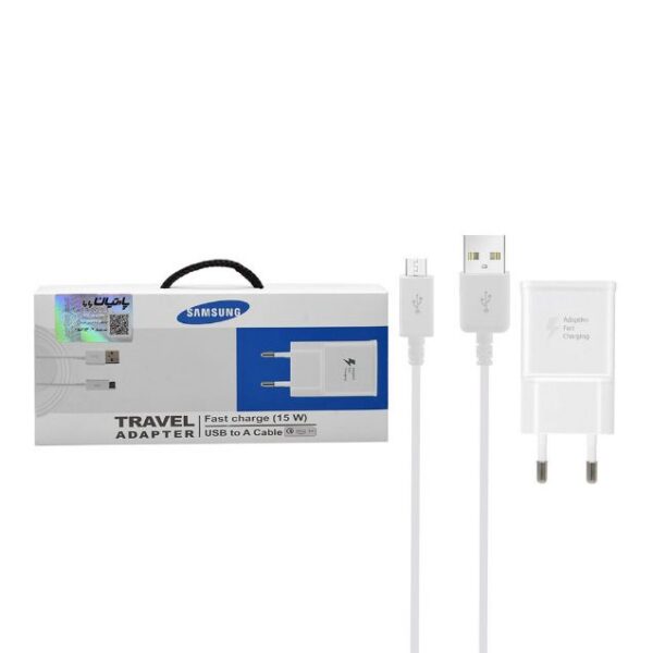 شارژر دیواری سامسونگ مدل EP-TA200 با کابل شارژ اندروید