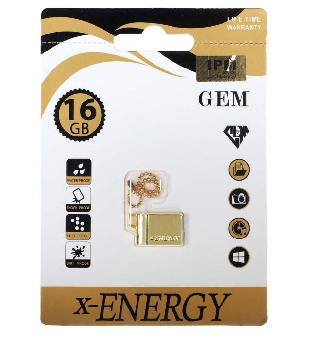 gs_1785074999_e0cde6.jpeg فلش مموری ایکس انرژی مدل Golden Gem USB 2.0 ظرفیت 16 گیگابایت - Image 1