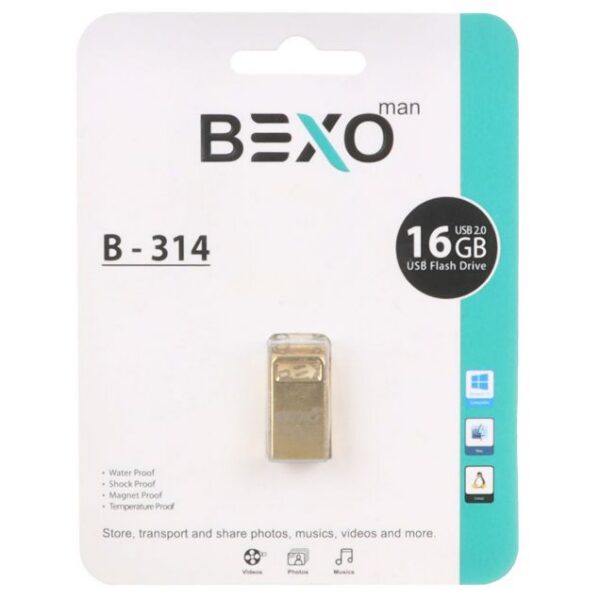 فلش مموری بکسو مدل B-314 USB2.0 ظرفیت 16 گیگابایت