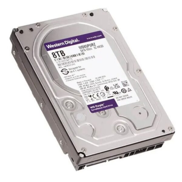 هارد دیسک اینترنال وسترن دیجیتال مدل WD Purple ظرفیت 8 ترابایت