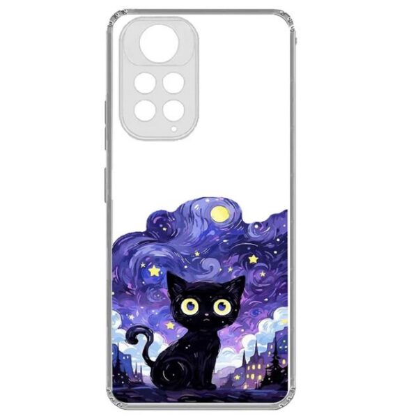 کاور طرح Purple Cat مناسب برای گوشی شیائومی Redmi Note 12 Pro 4G