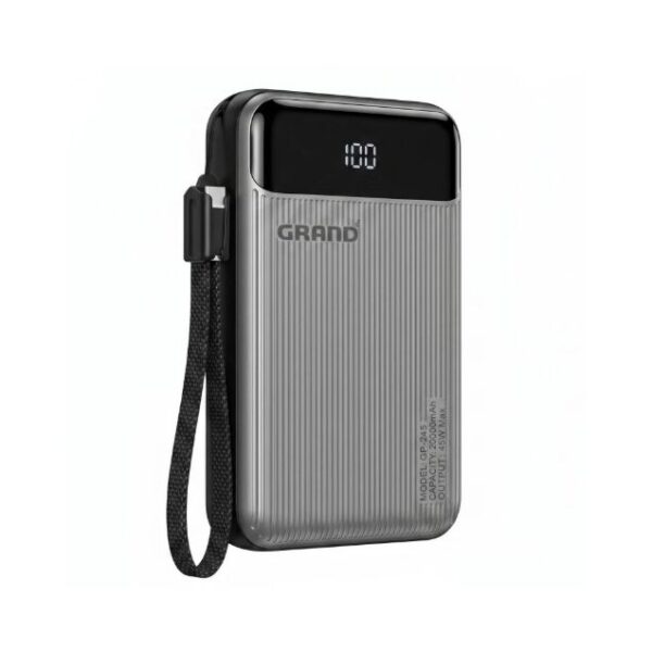 پاوربانک گرند اسکای 45W مدل GP-245 ظرفیت 20000 میلی آمپر ساعت