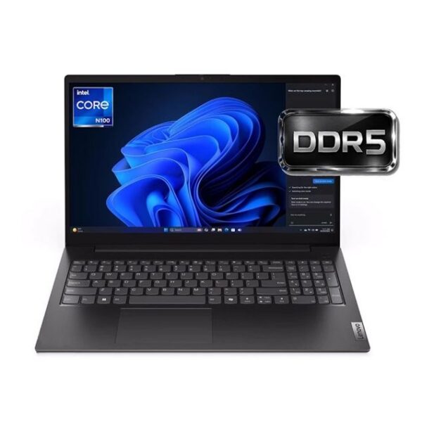 لپ تاپ لنوو 15.6 اینچی مدل V15 G6 Quad N100 12GB DDR5 256GB SSD Integrated